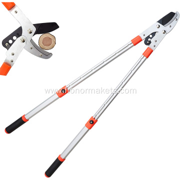 Isunpro Retractable anvil clamp tree trimmer with compound function 5.08 cm clean cutting capacity vineyard pruning shears